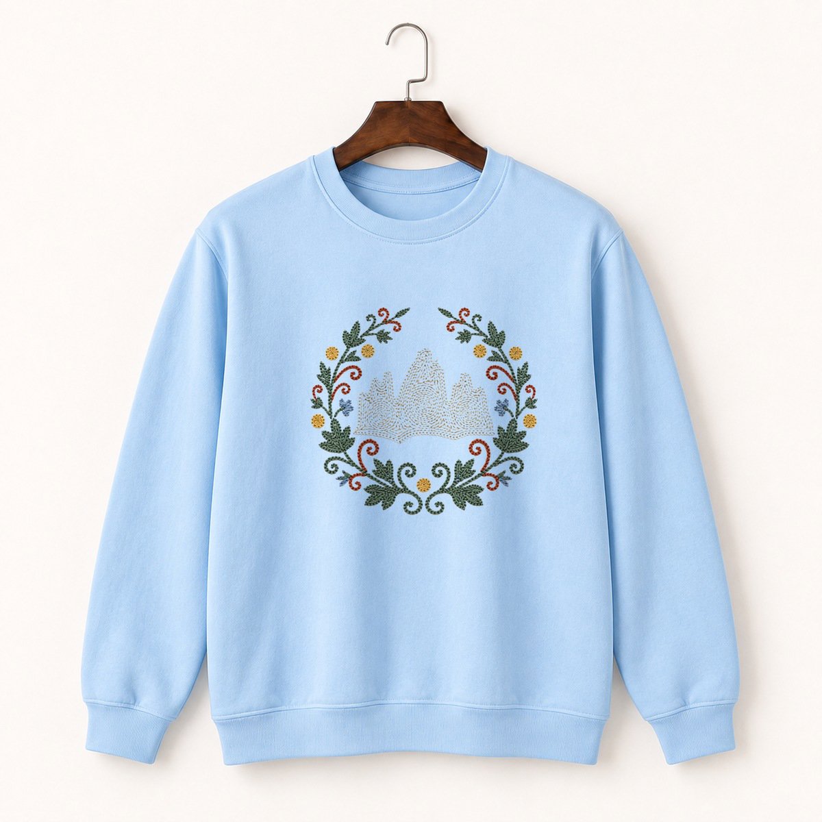 Dolomites Mountains Crewneck Sweatshirt 1