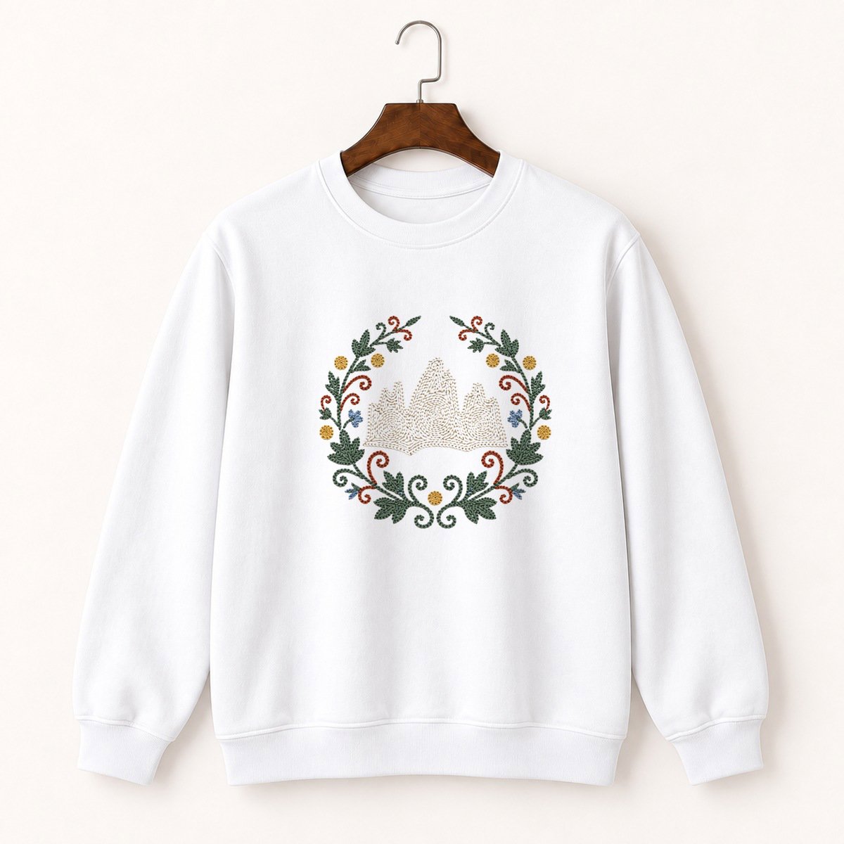 Dolomites Mountains Crewneck Sweatshirt 5