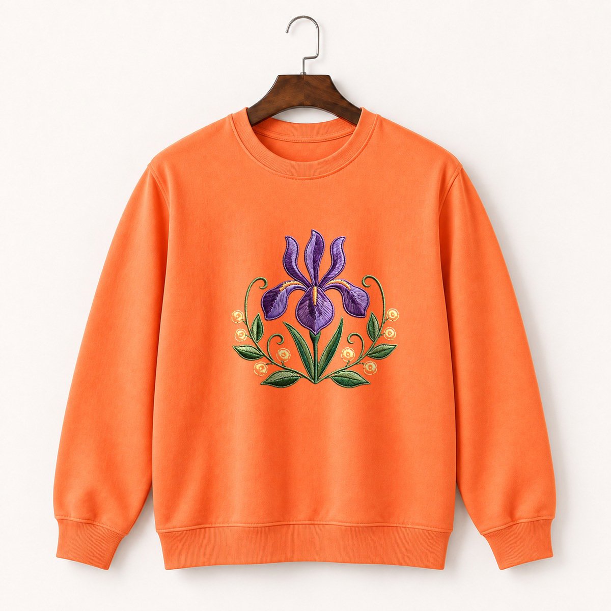 Iris Flower Crewneck Sweatshirt 3