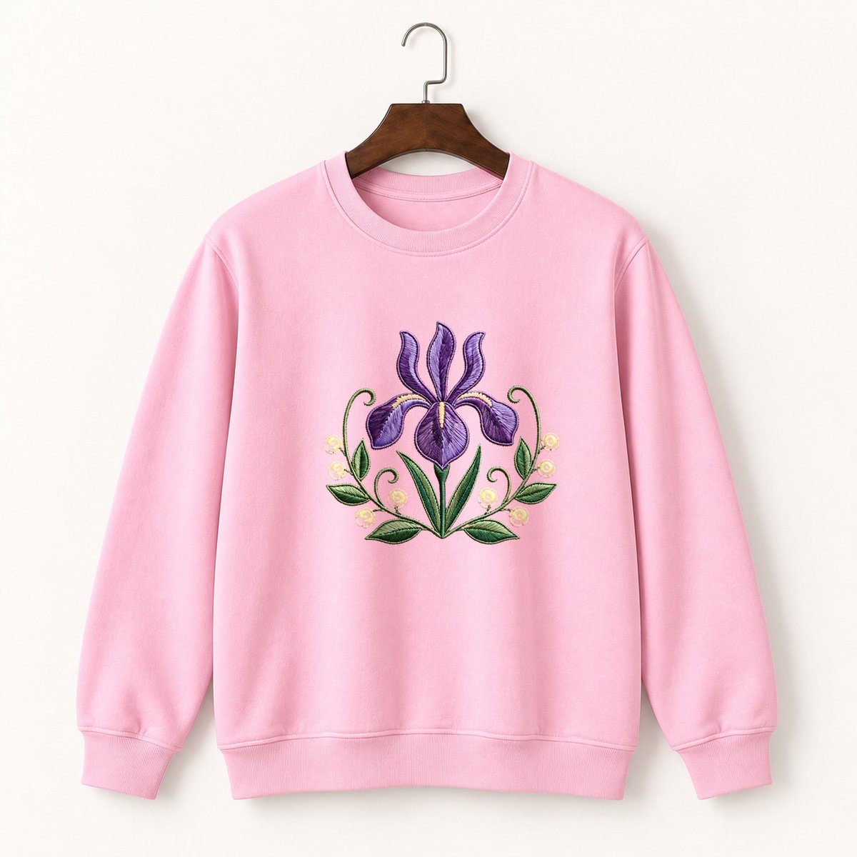 Iris Flower Crewneck Sweatshirt 4