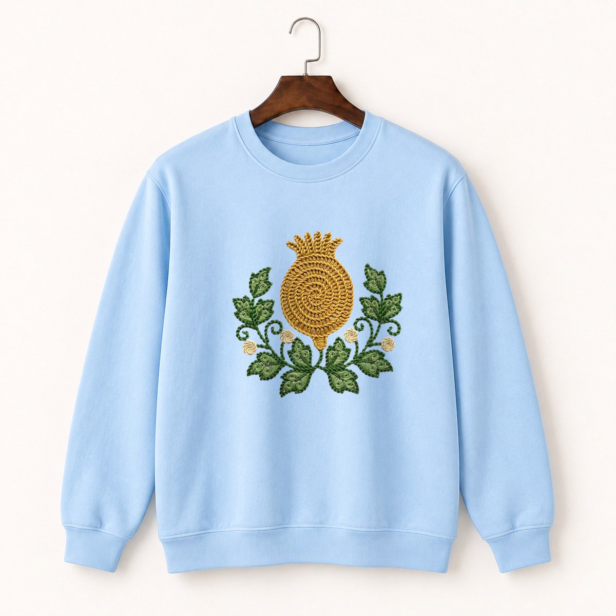 Poppy Seed Pod Crewneck Sweatshirt 1
