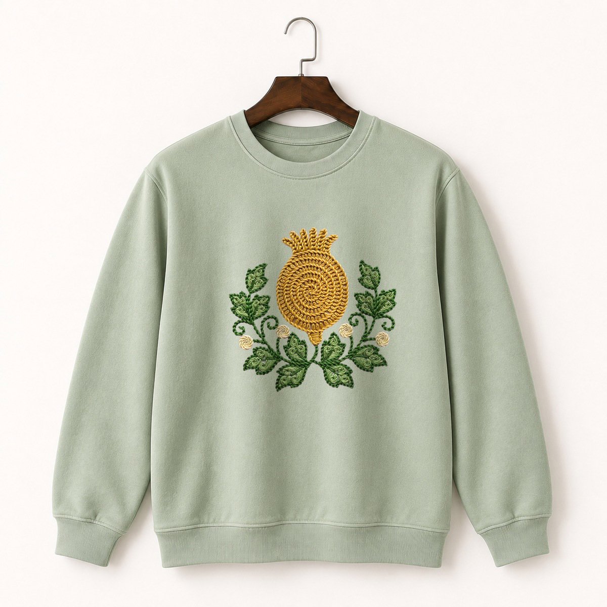 Poppy Seed Pod Crewneck Sweatshirt 2
