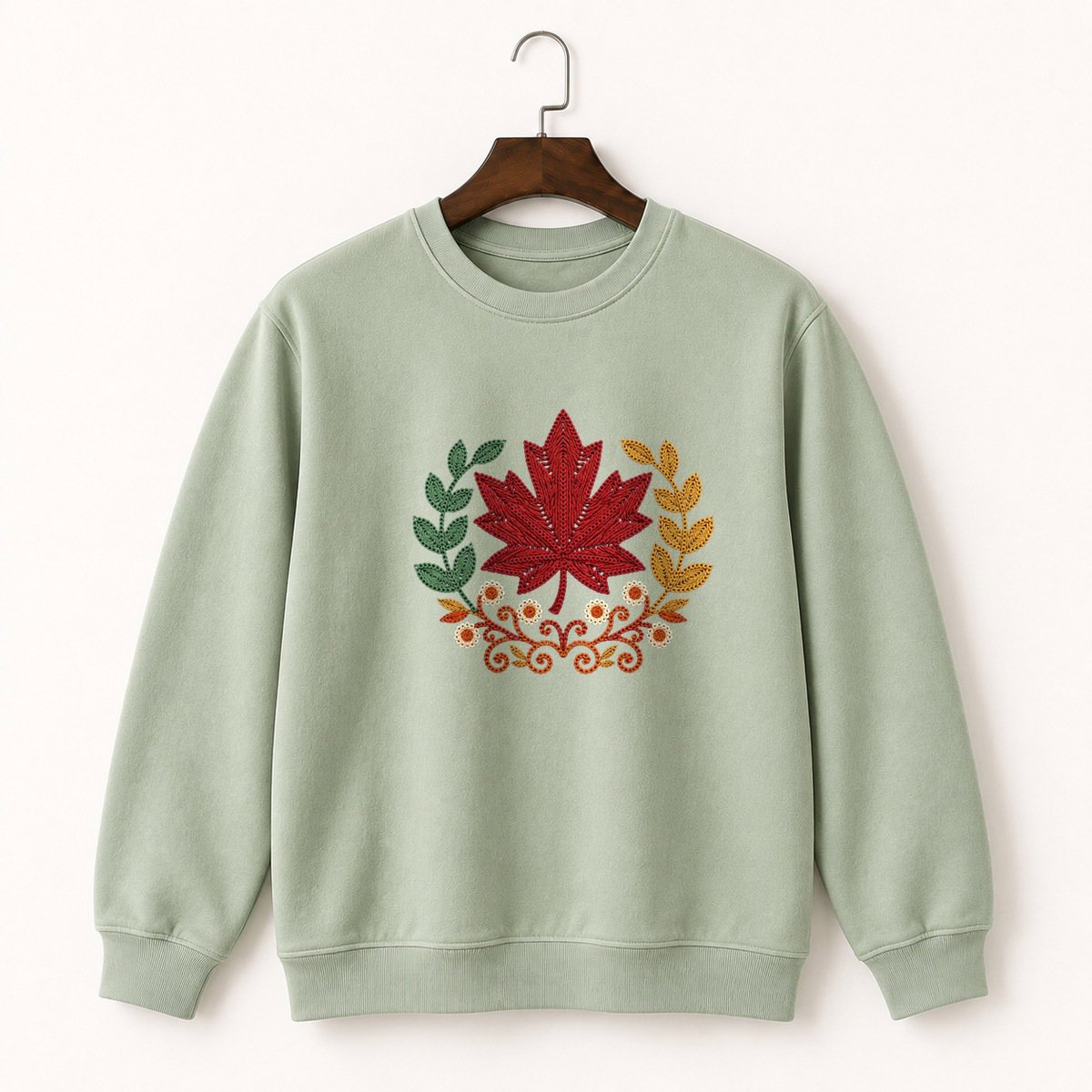 Maple Leaf Crewneck Sweatshirt 2