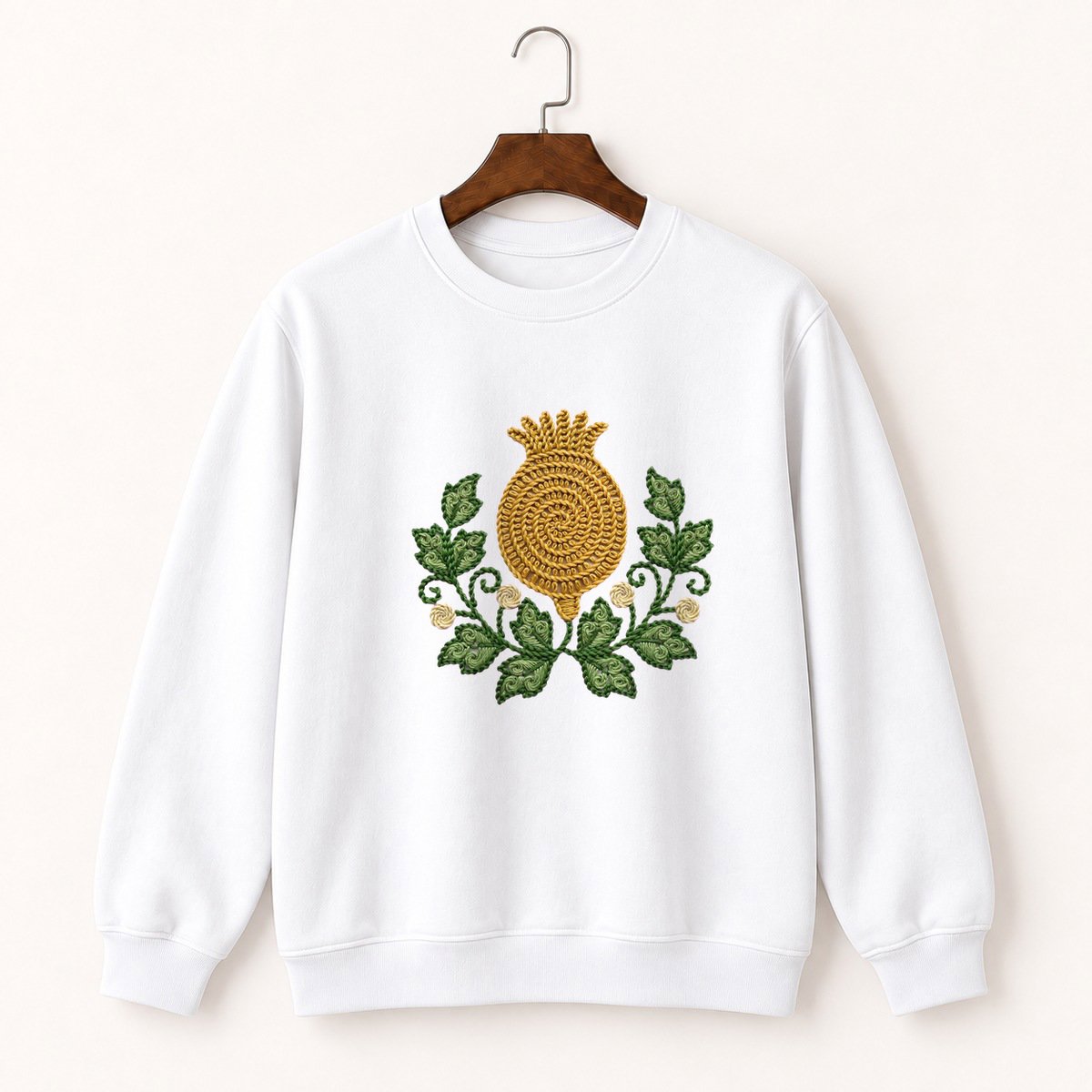 Poppy Seed Pod Crewneck Sweatshirt 5