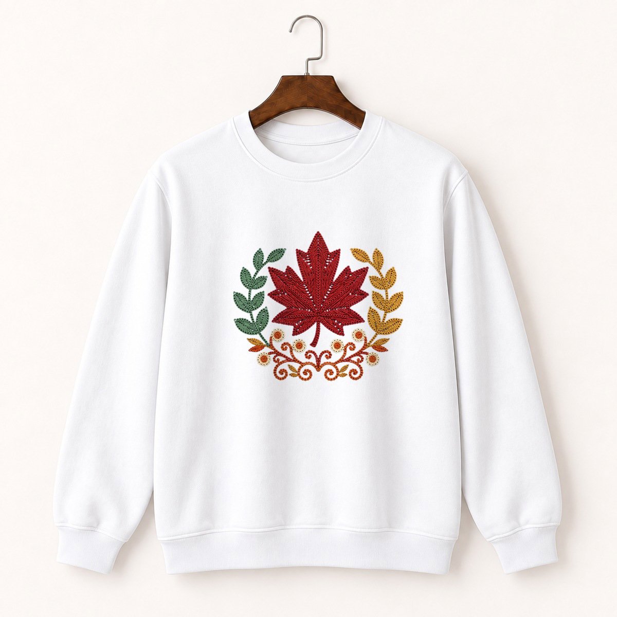 Maple Leaf Crewneck Sweatshirt 5