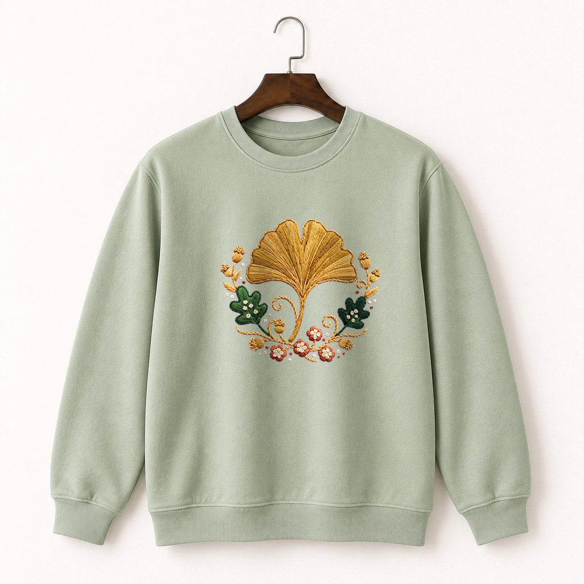 Ginkgo Leaf Crewneck Sweatshirt 2