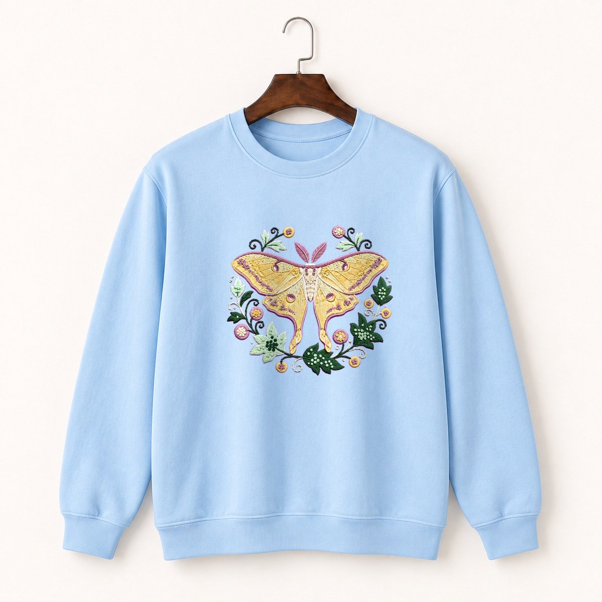 Luna Moth Crewneck Sweatshirt 1