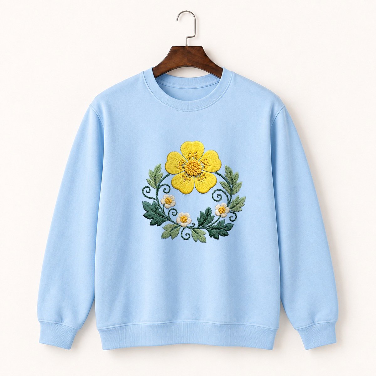 Buttercup Flower Crewneck Sweatshirt 1