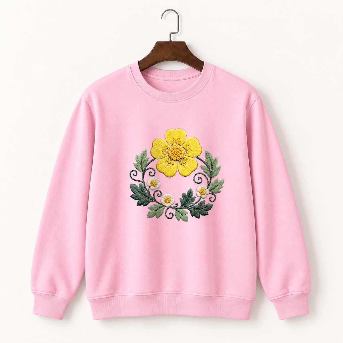 Buttercup Flower Crewneck Sweatshirt 4