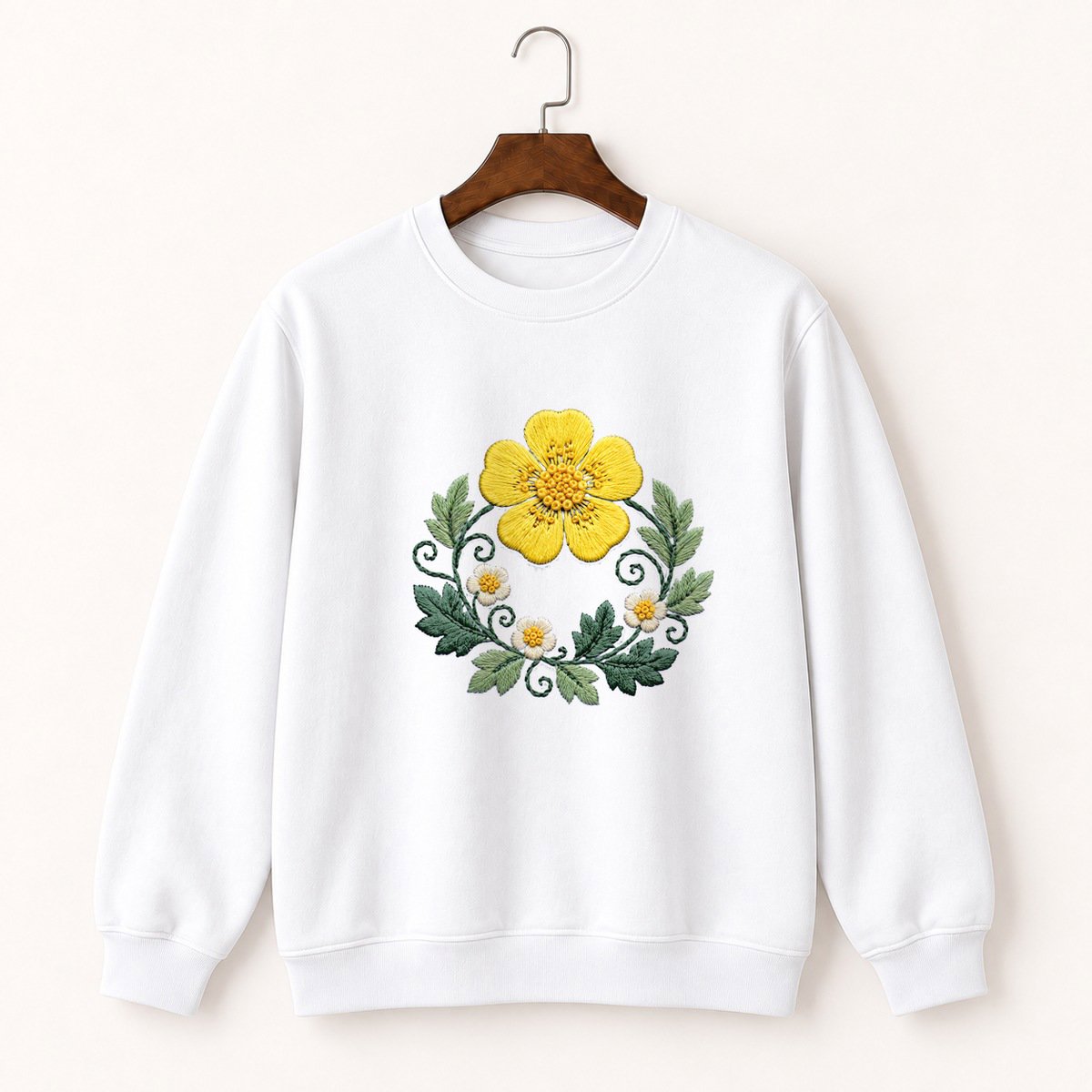 Buttercup Flower Crewneck Sweatshirt 5