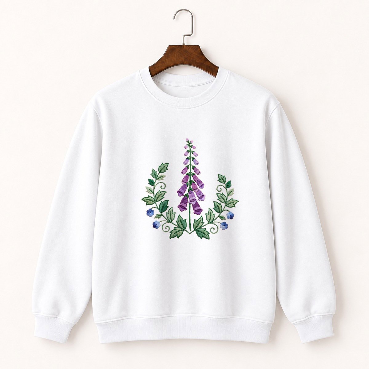 Foxglove Flower Crewneck Sweatshirt 5