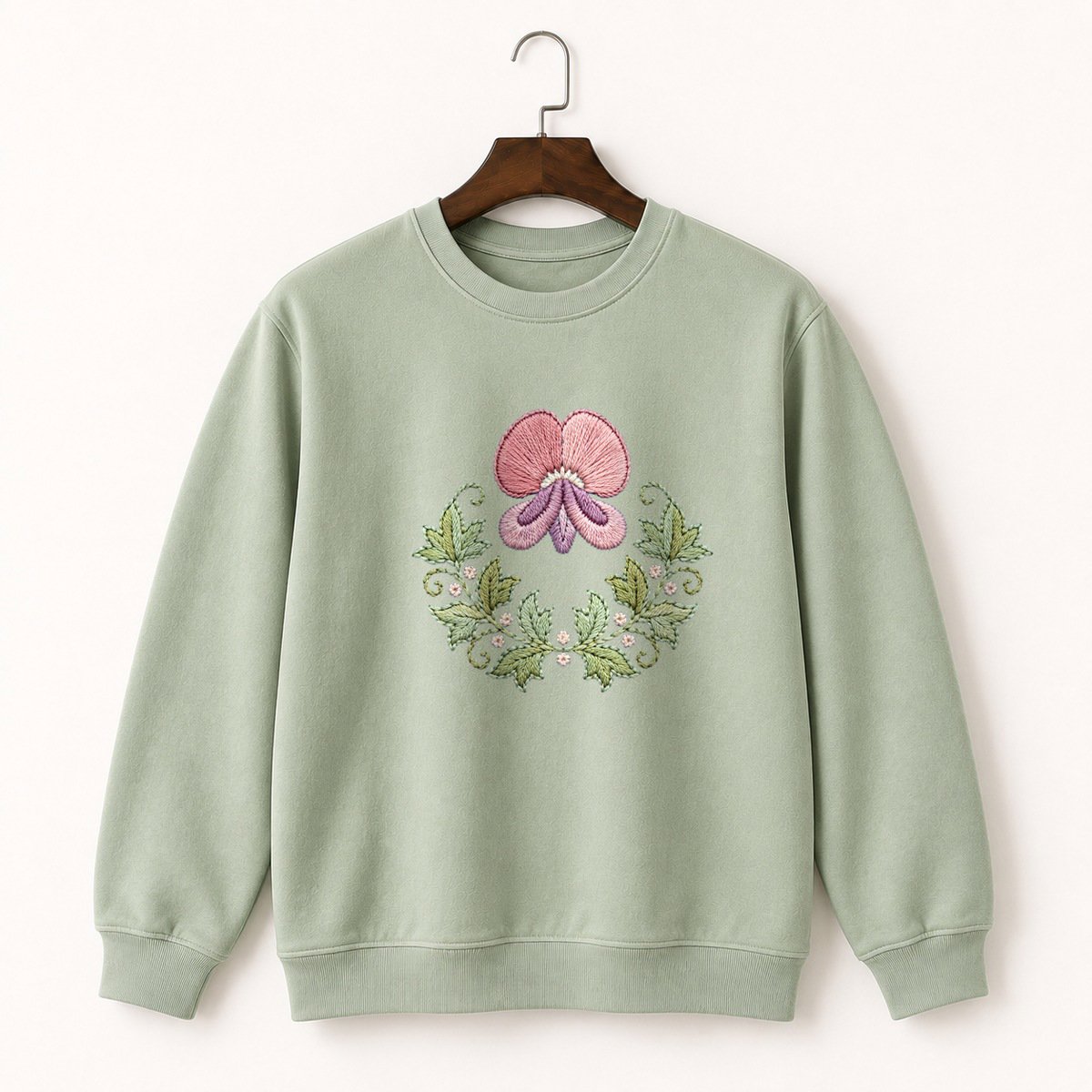 Sweet Pea Flower Crewneck Sweatshirt 2