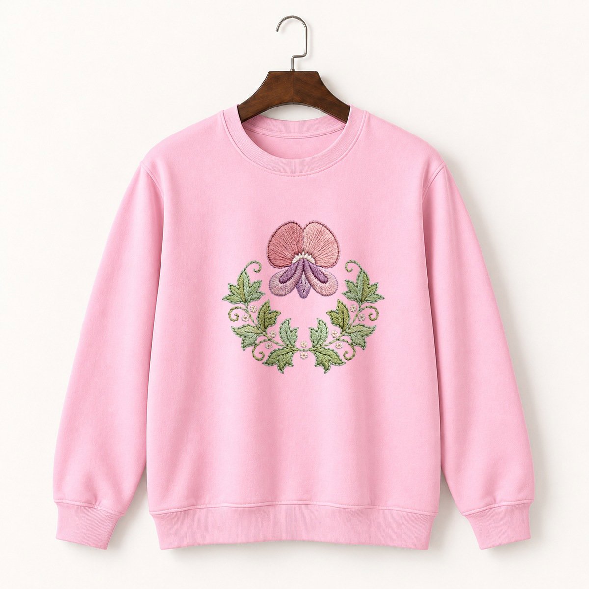 Sweet Pea Flower Crewneck Sweatshirt 4