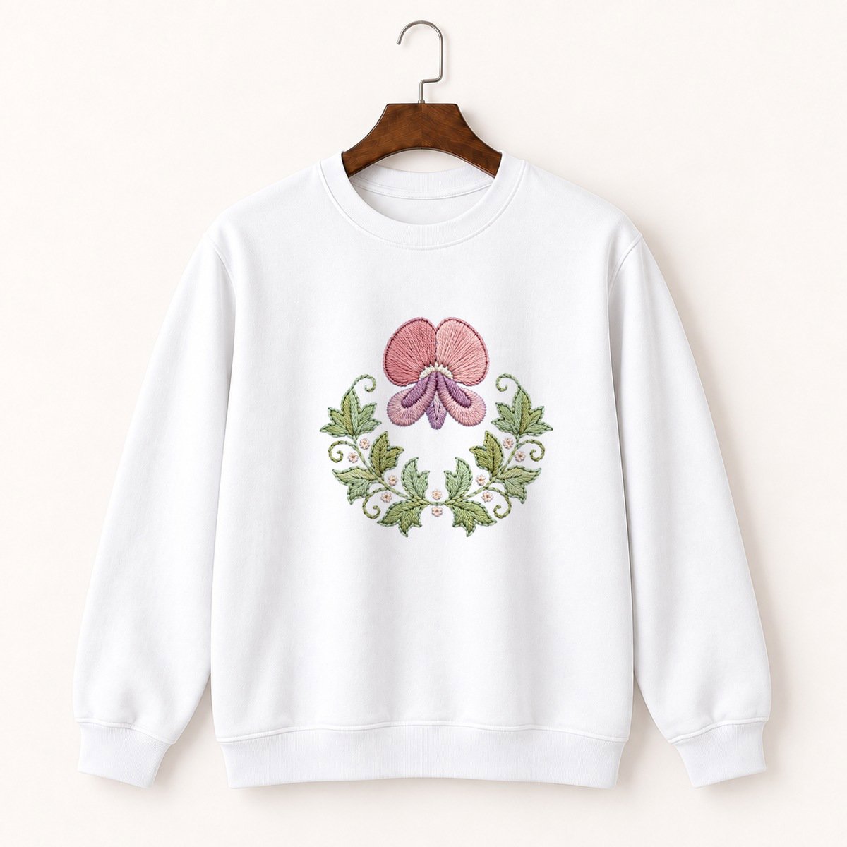 Sweet Pea Flower Crewneck Sweatshirt 5