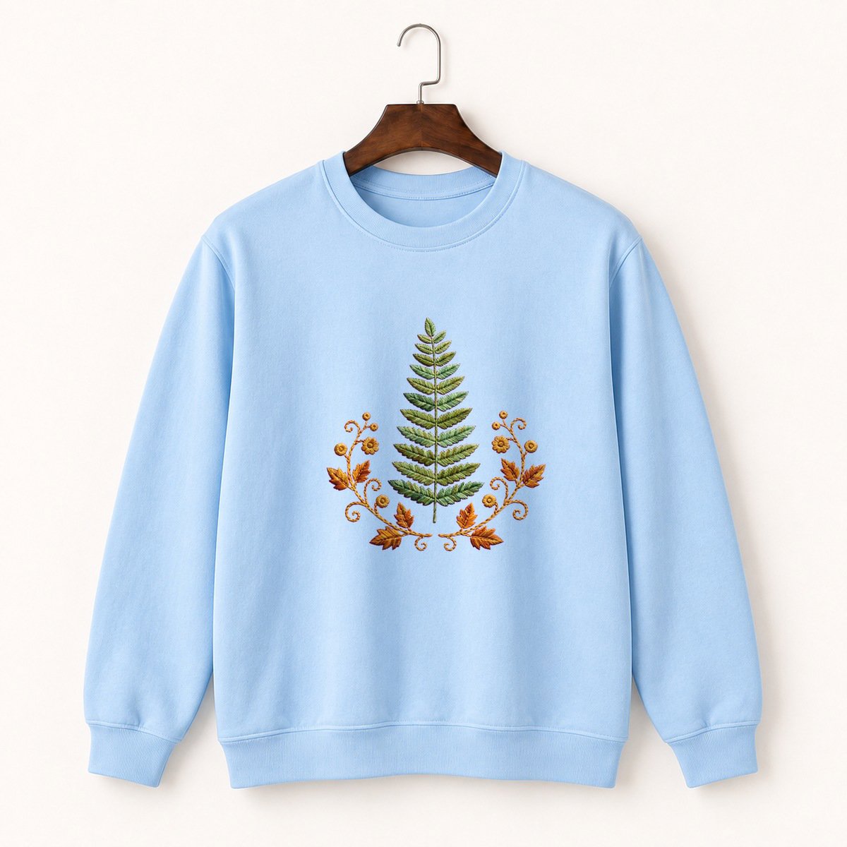 Fern Frond Crewneck Sweatshirt 1