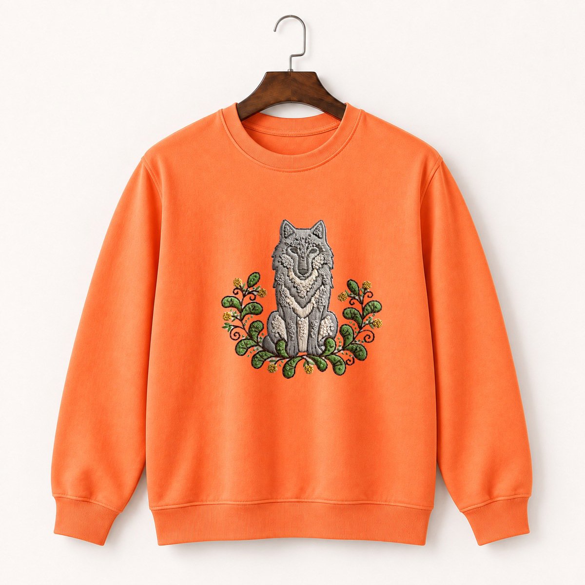 Gray Wolf Crewneck Sweatshirt 3