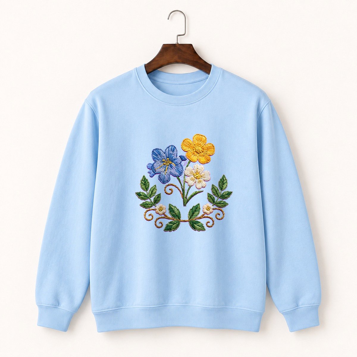 Meadow Wildflowers Crewneck Sweatshirt 1