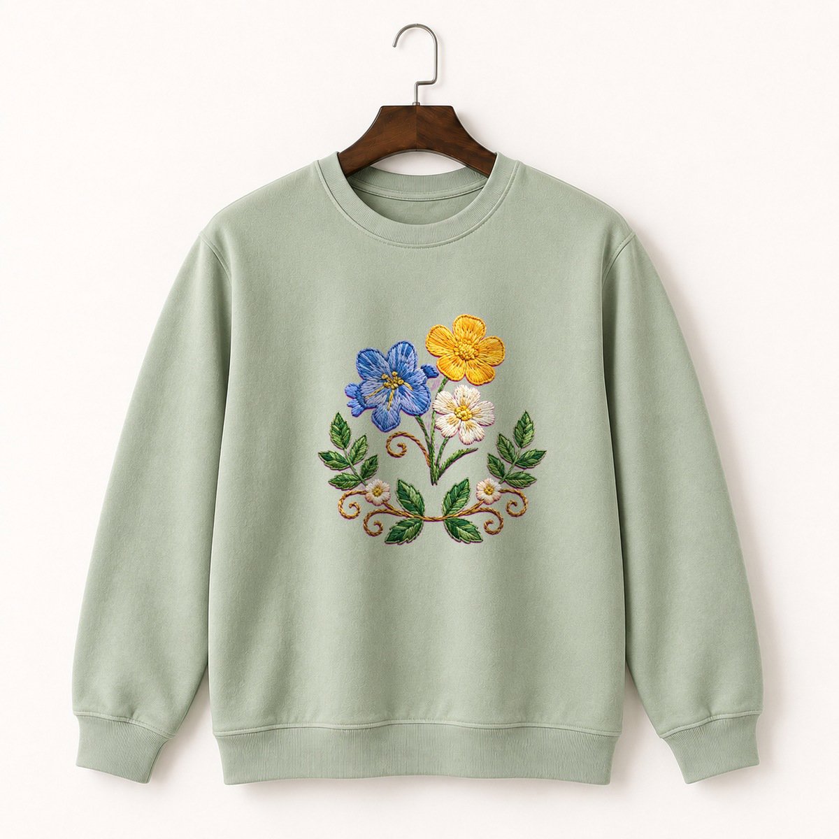 Meadow Wildflowers Crewneck Sweatshirt 2
