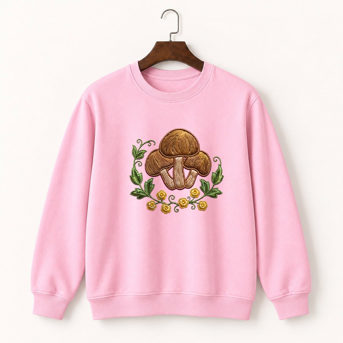Woodland Mushroom Cluster Crewneck Sweatshirt 4