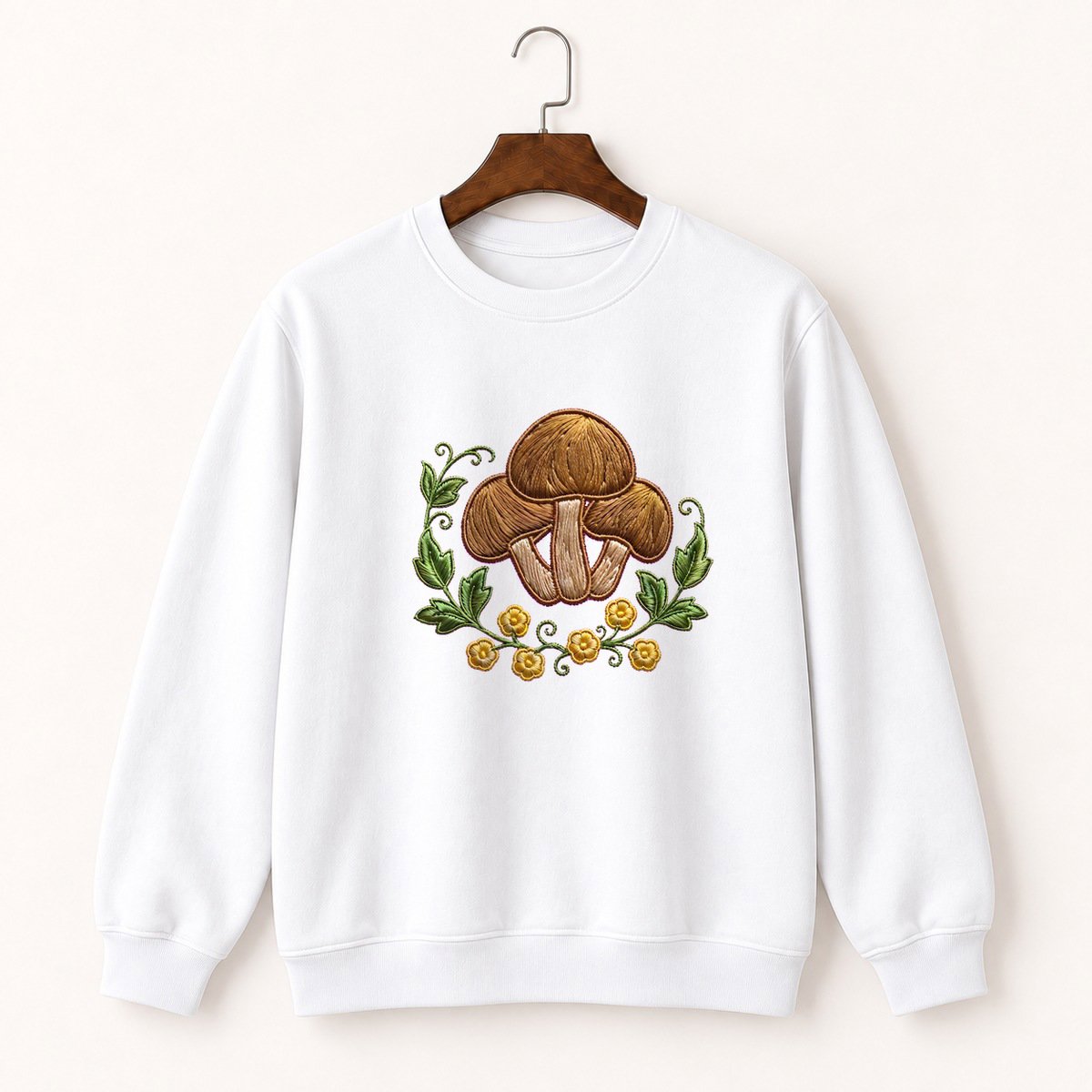 Woodland Mushroom Cluster Crewneck Sweatshirt 5
