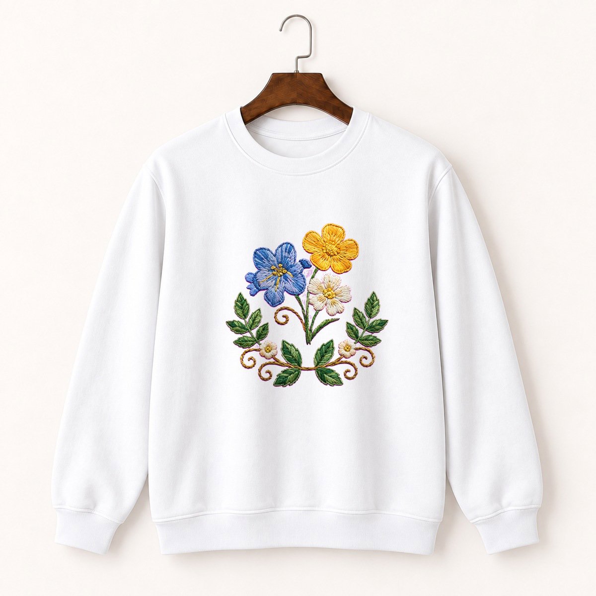 Meadow Wildflowers Crewneck Sweatshirt 5