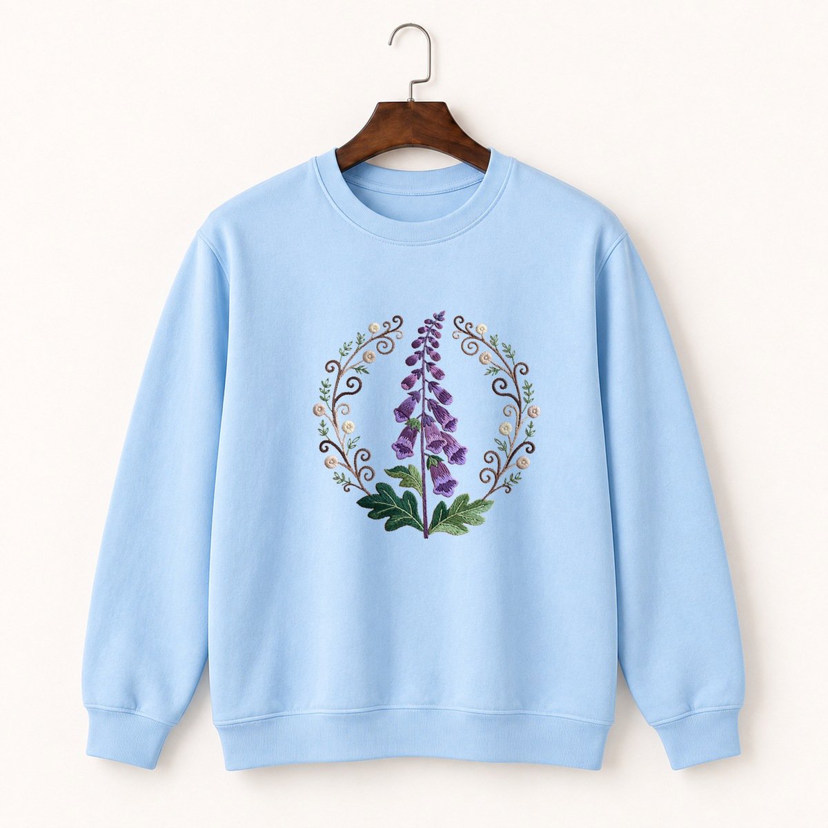 Foxglove Wildflower Crewneck Sweatshirt 1