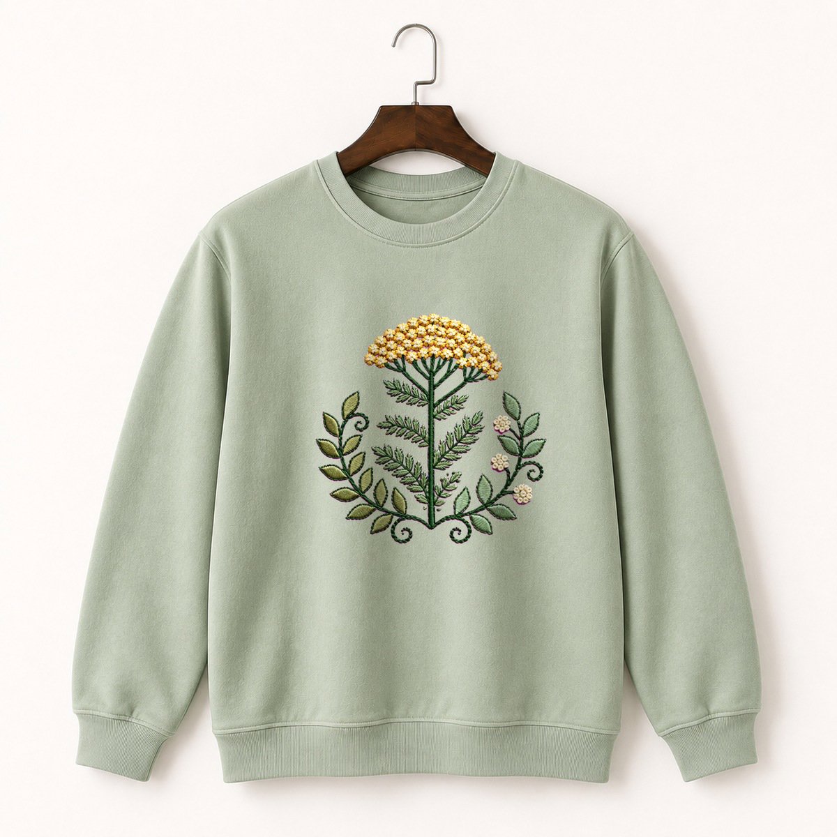 Yarrow Flower Crewneck Sweatshirt 2