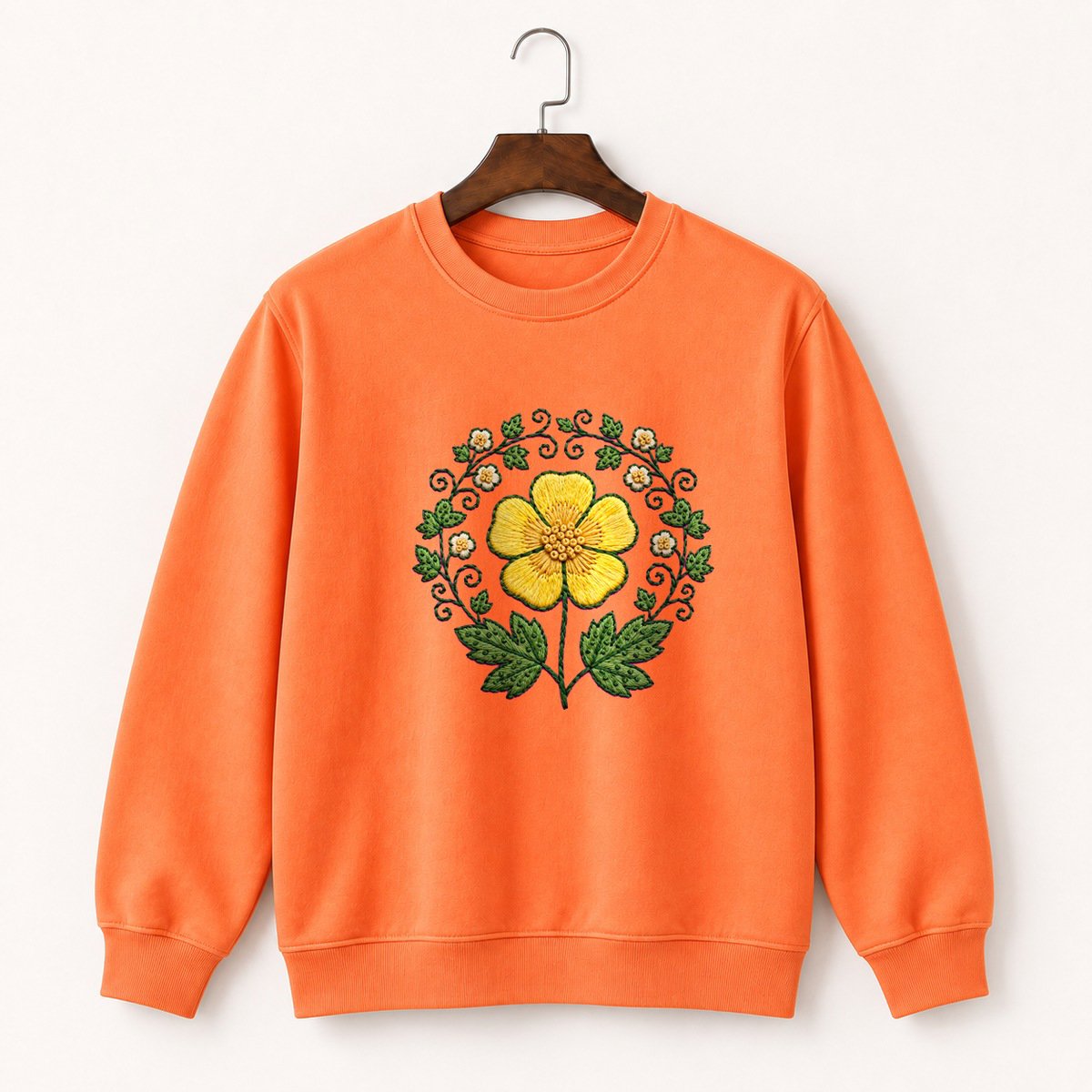 Buttercup Flower Crewneck Sweatshirt 3