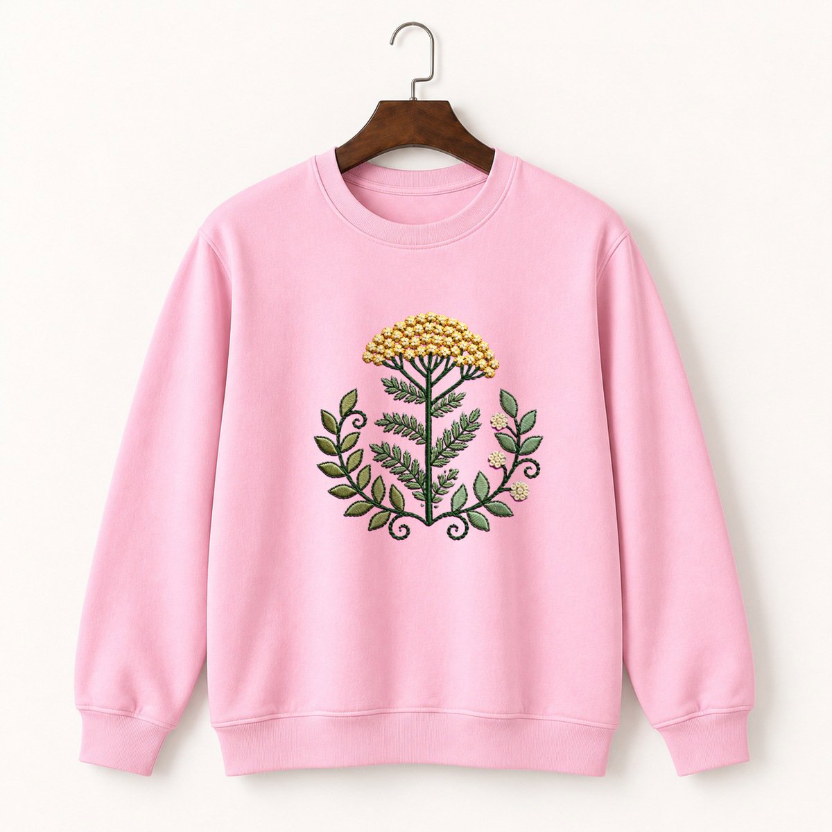Yarrow Flower Crewneck Sweatshirt 4
