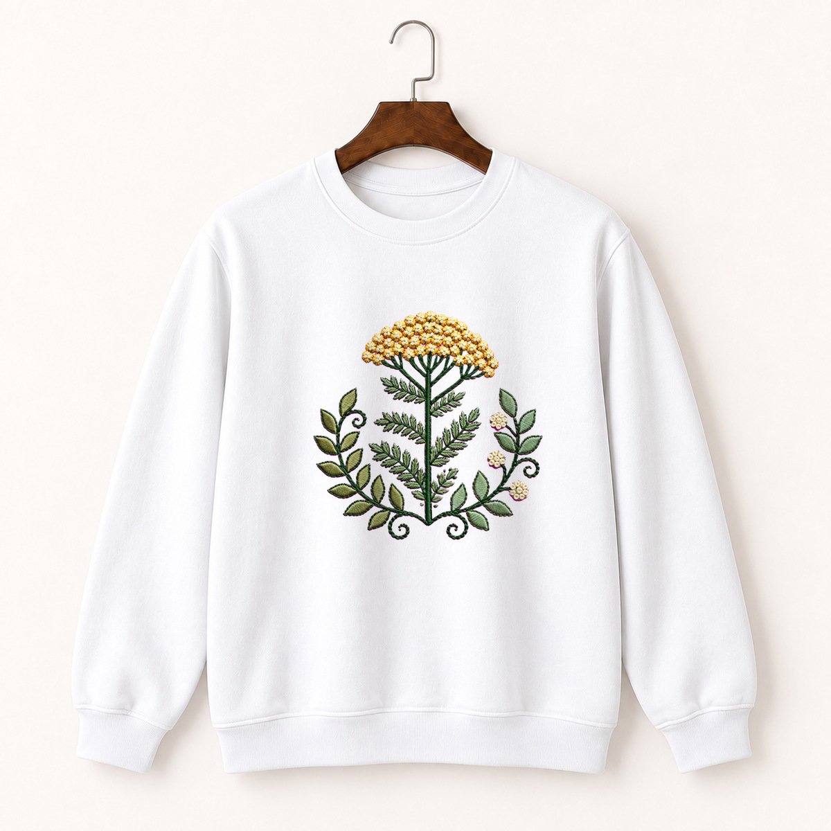 Yarrow Flower Crewneck Sweatshirt 5