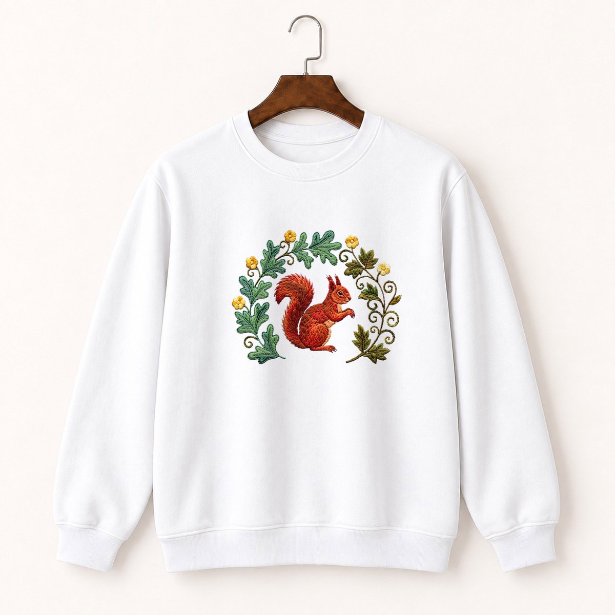 Red Squirrel Crewneck Sweatshirt 5