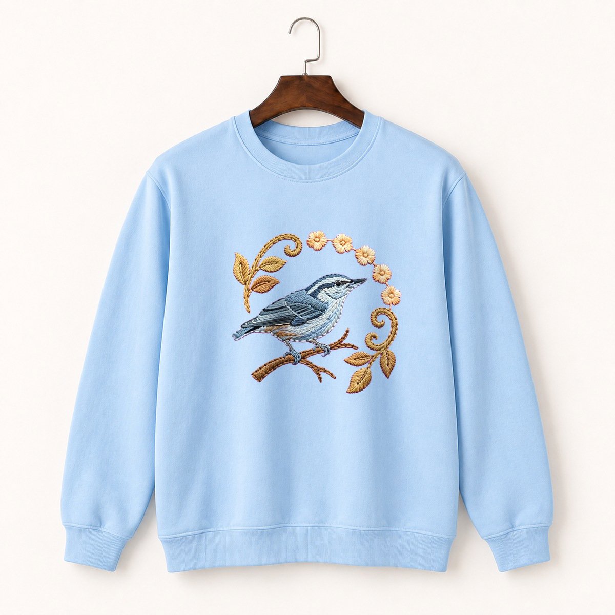 Nuthatch Bird Crewneck Sweatshirt 1