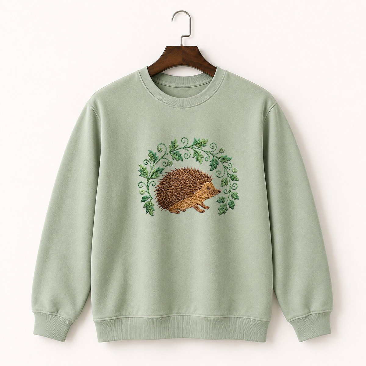 Woodland Hedgehog Crewneck Sweatshirt 2