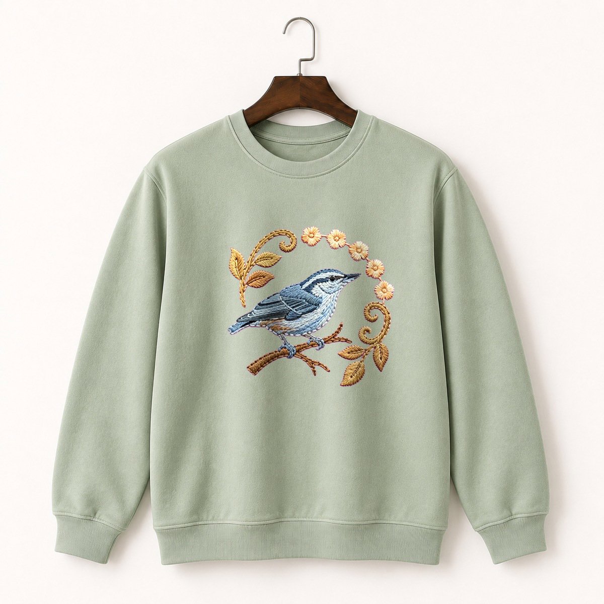 Nuthatch Bird Crewneck Sweatshirt 2