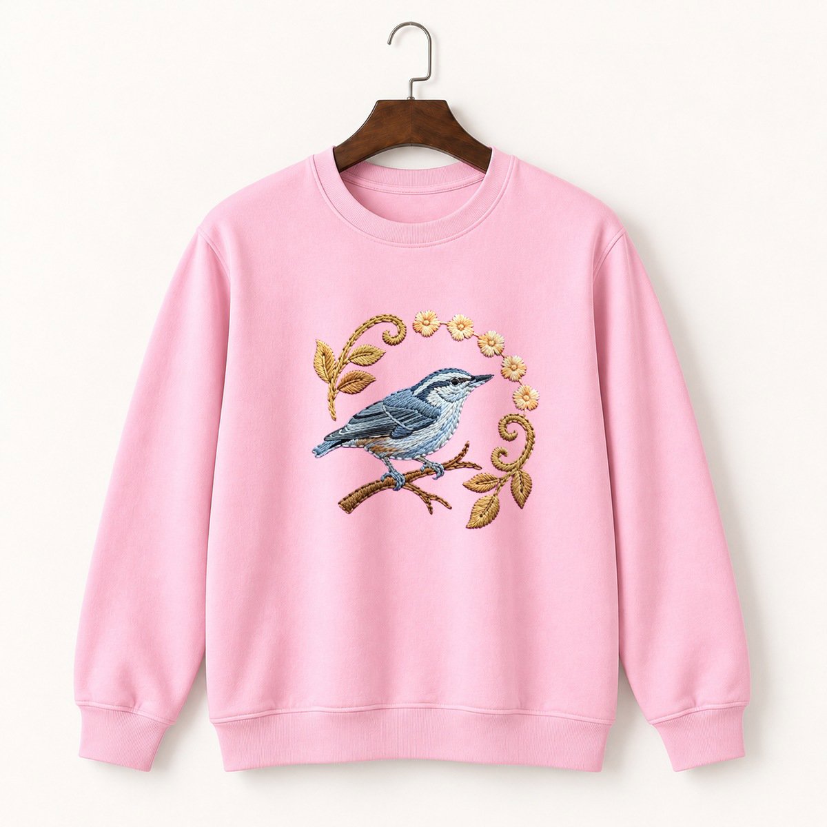 Nuthatch Bird Crewneck Sweatshirt 4