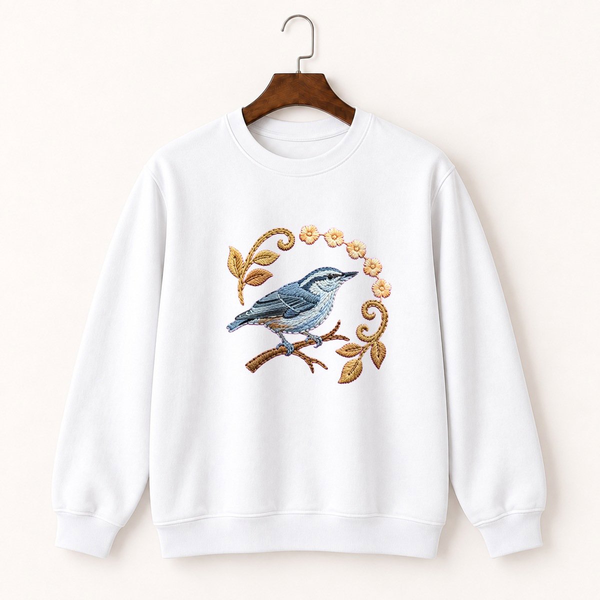 Nuthatch Bird Crewneck Sweatshirt 5