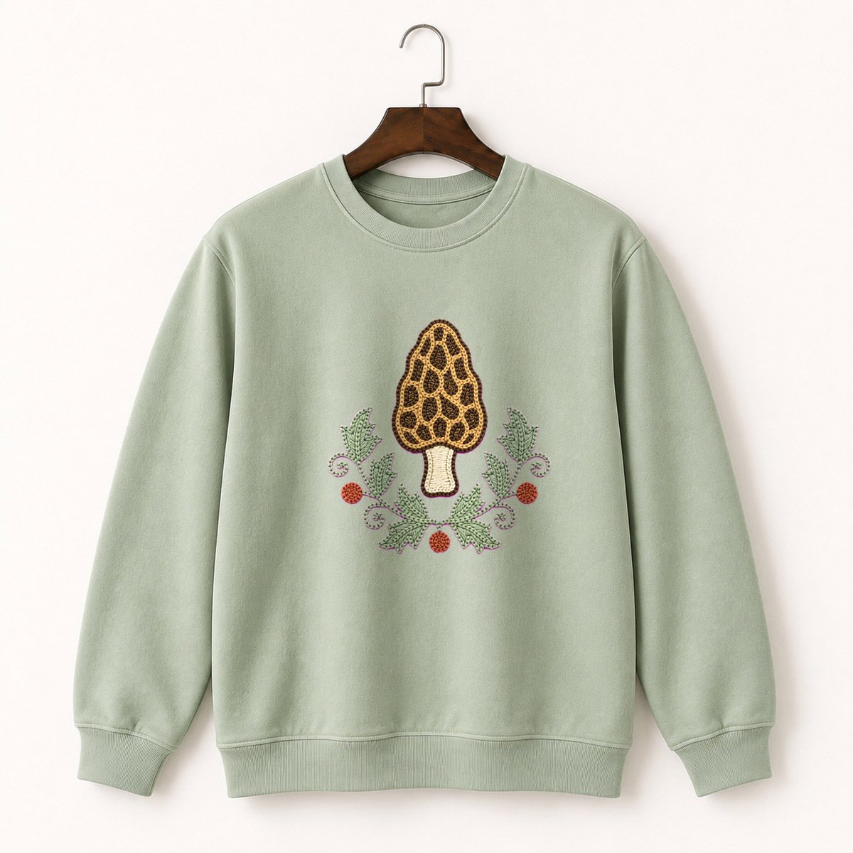 Morel Mushroom Crewneck Sweatshirt 2