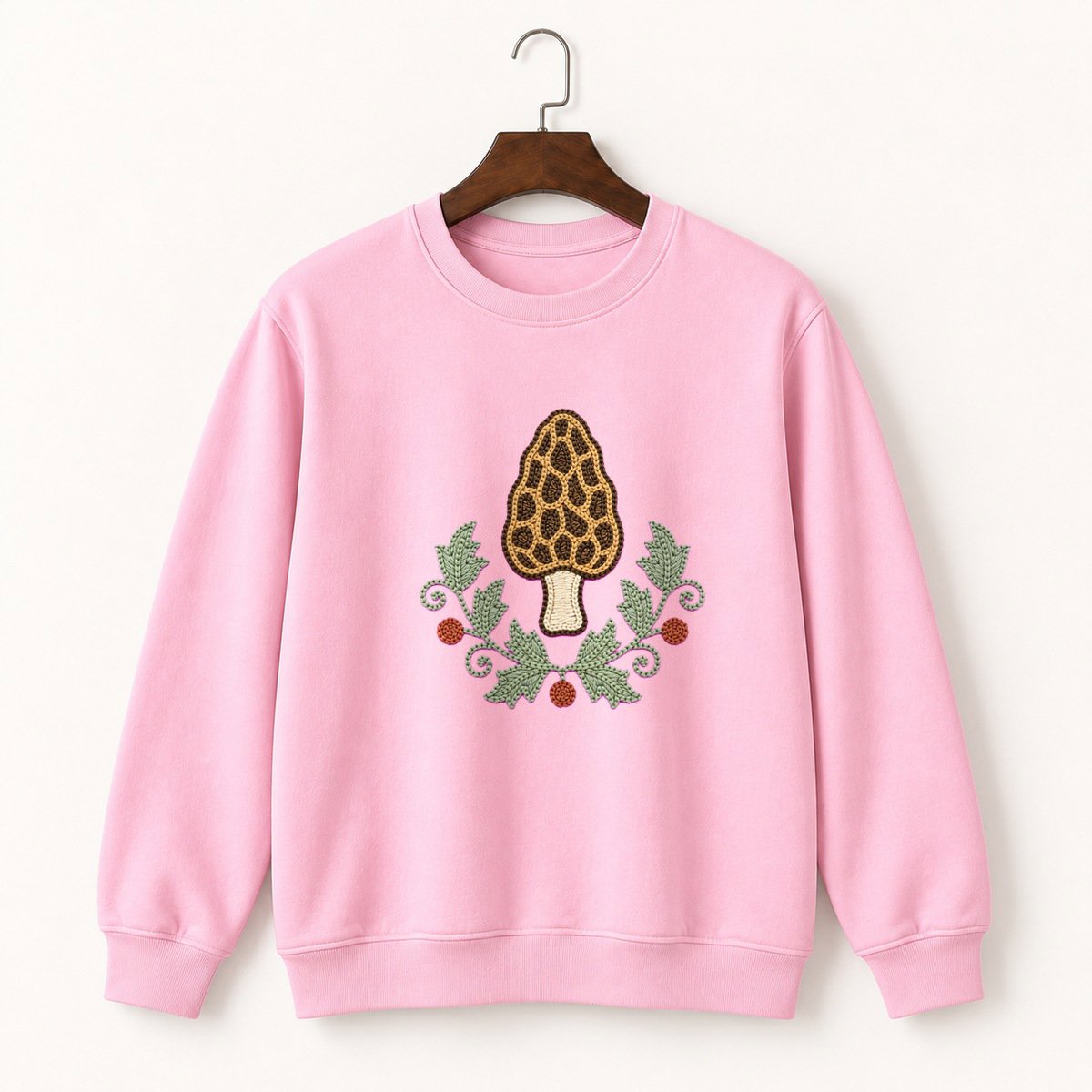 Morel Mushroom Crewneck Sweatshirt 4