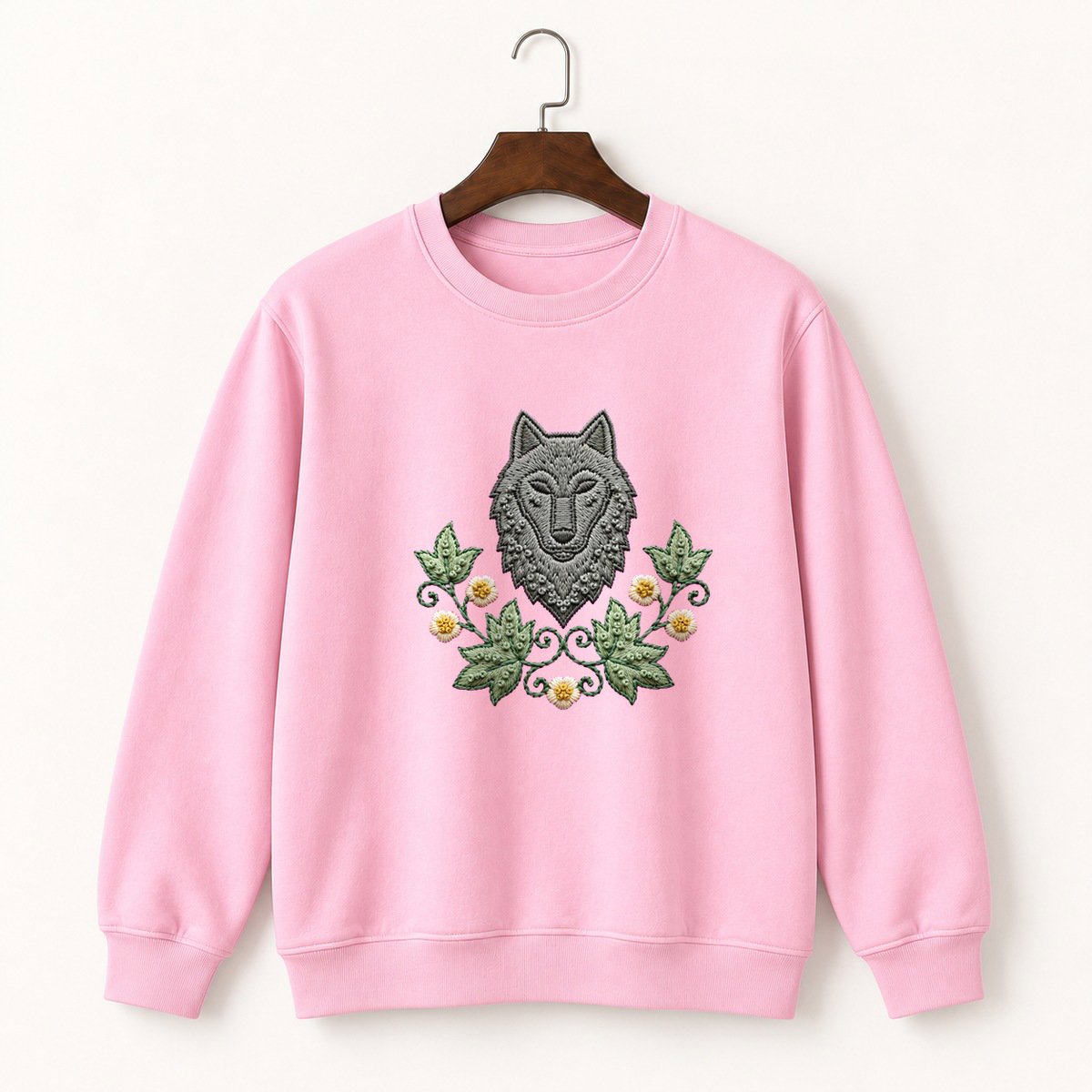 Gray Wolf Crewneck Sweatshirt 4