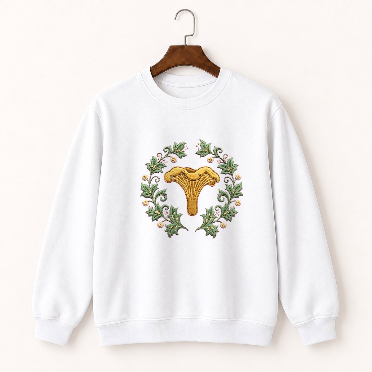 Chanterelle Mushroom Crewneck Sweatshirt 5