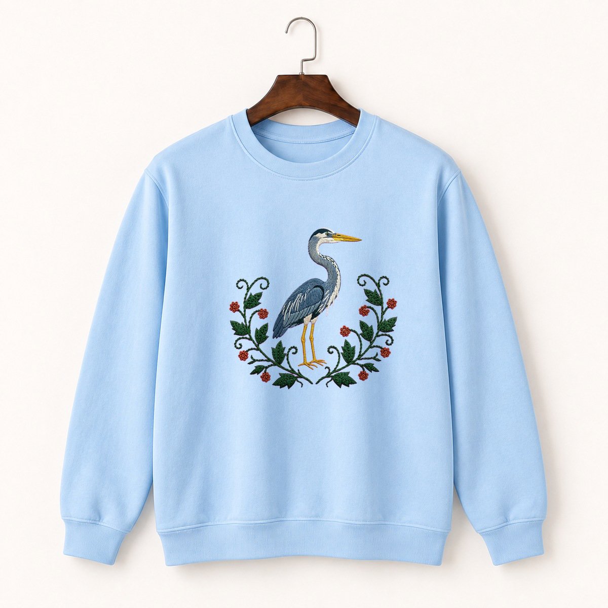 Great Blue Heron Crewneck Sweatshirt 1