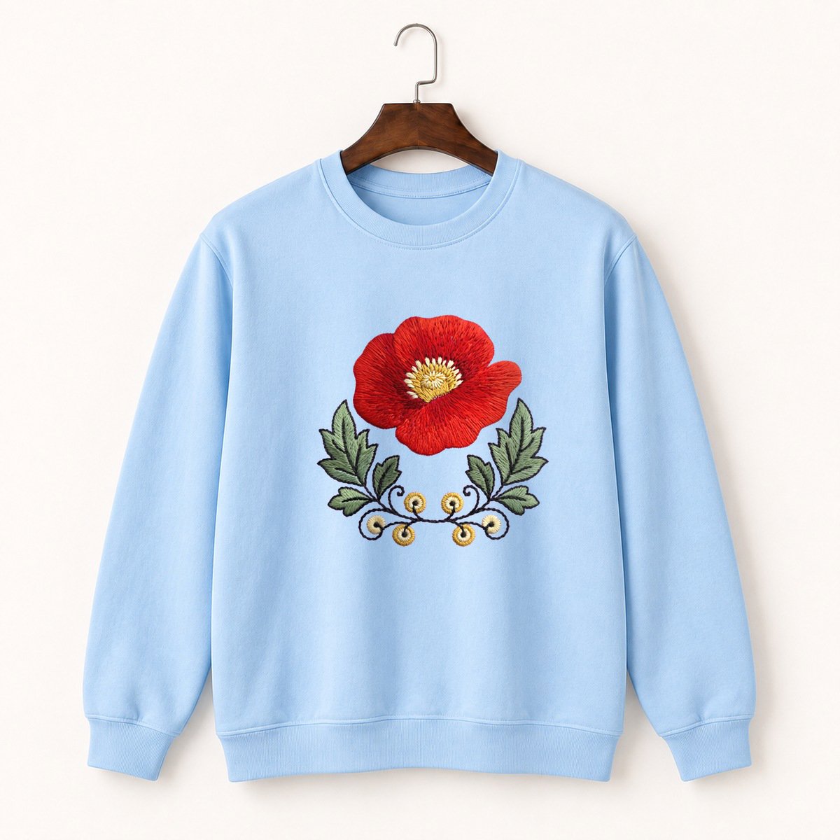 Wild Poppy Crewneck Sweatshirt 1