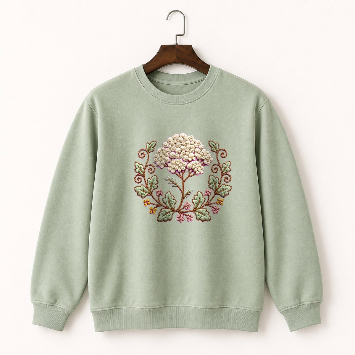 Yarrow Flower Crewneck Sweatshirt 2