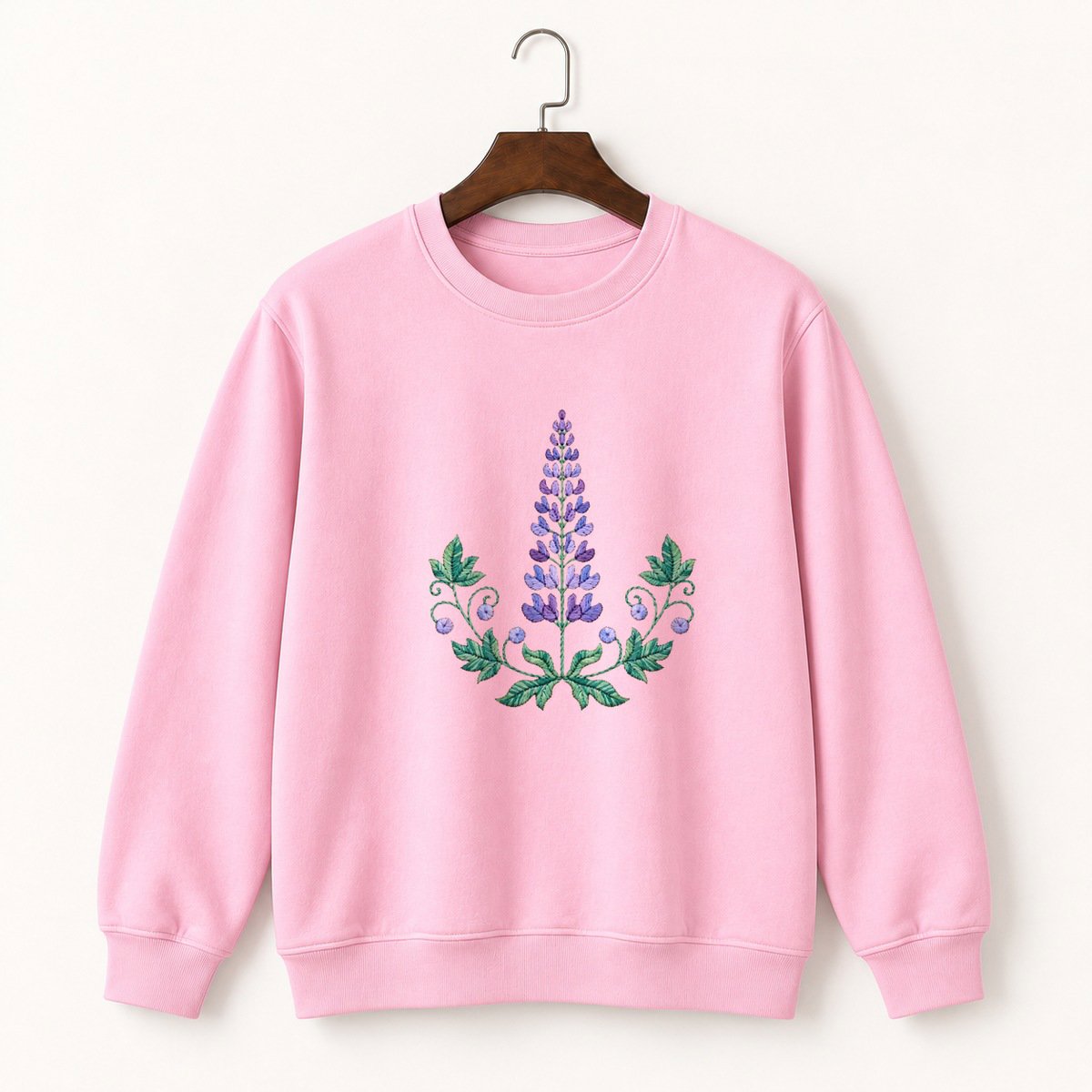 Lupine Flower Crewneck Sweatshirt 4