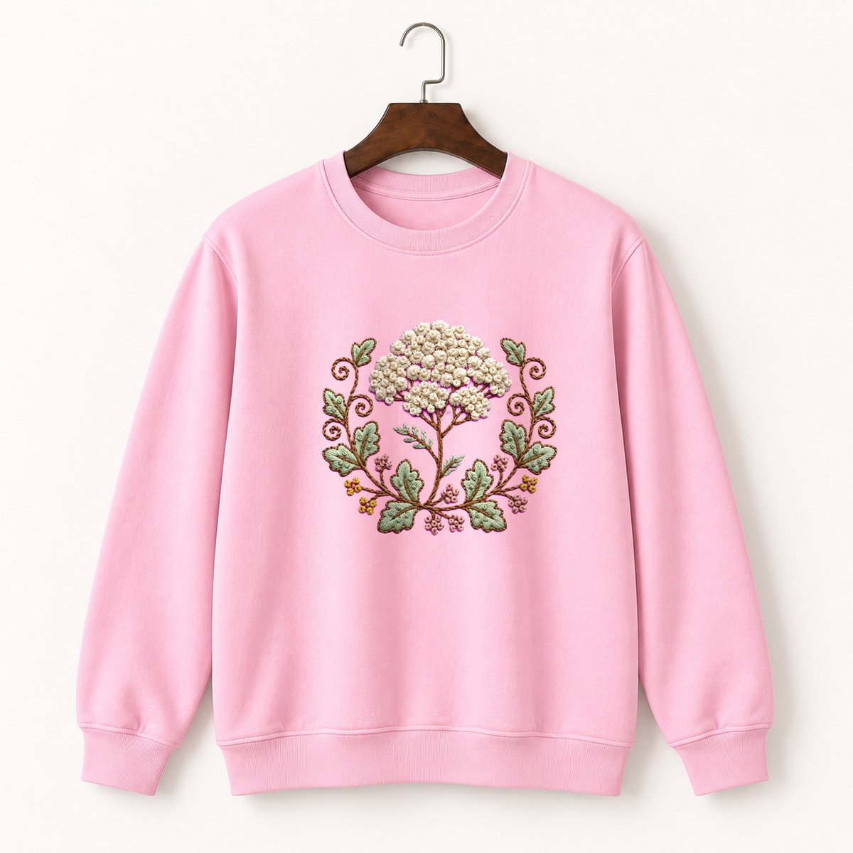 Yarrow Flower Crewneck Sweatshirt 4