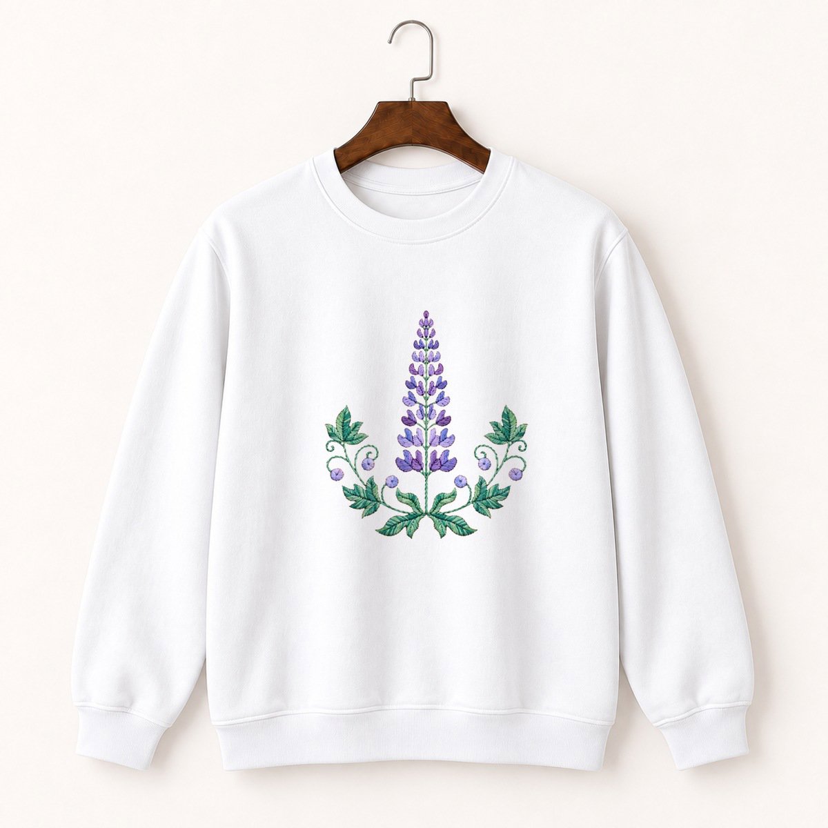 Lupine Flower Crewneck Sweatshirt 5