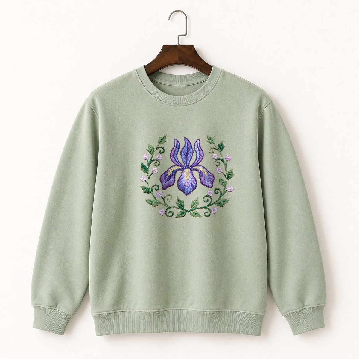 Iris Flower Crewneck Sweatshirt 2