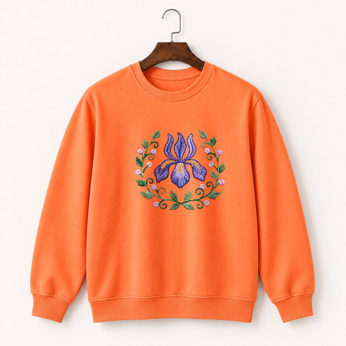 Iris Flower Crewneck Sweatshirt 3