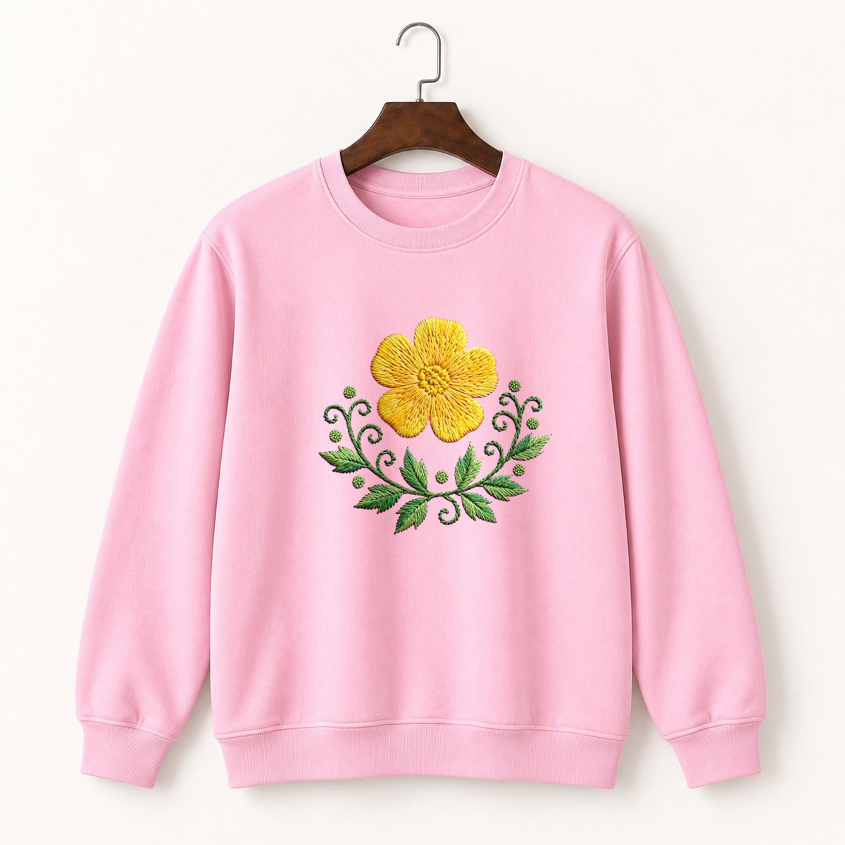 Buttercup Flower Crewneck Sweatshirt 4