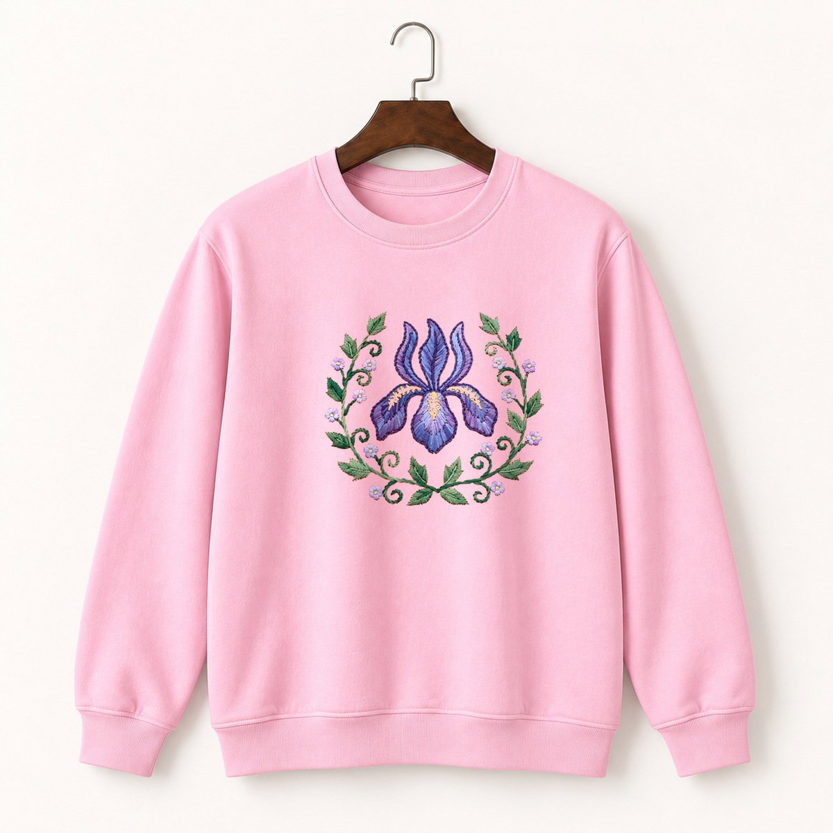 Iris Flower Crewneck Sweatshirt 4